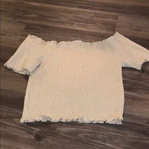 •NWOT• Off the Shoulder Stretchy Crop Top